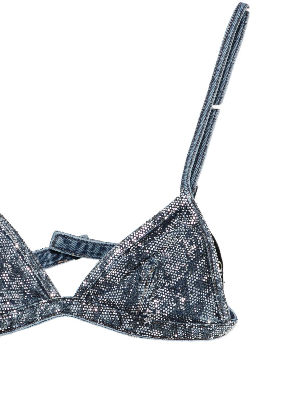 LIUJO Top blu con stampa pitonata lucida 