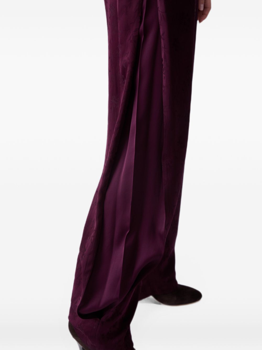 LIUJO Pantaloni casual eleganti viola a vita alta 
