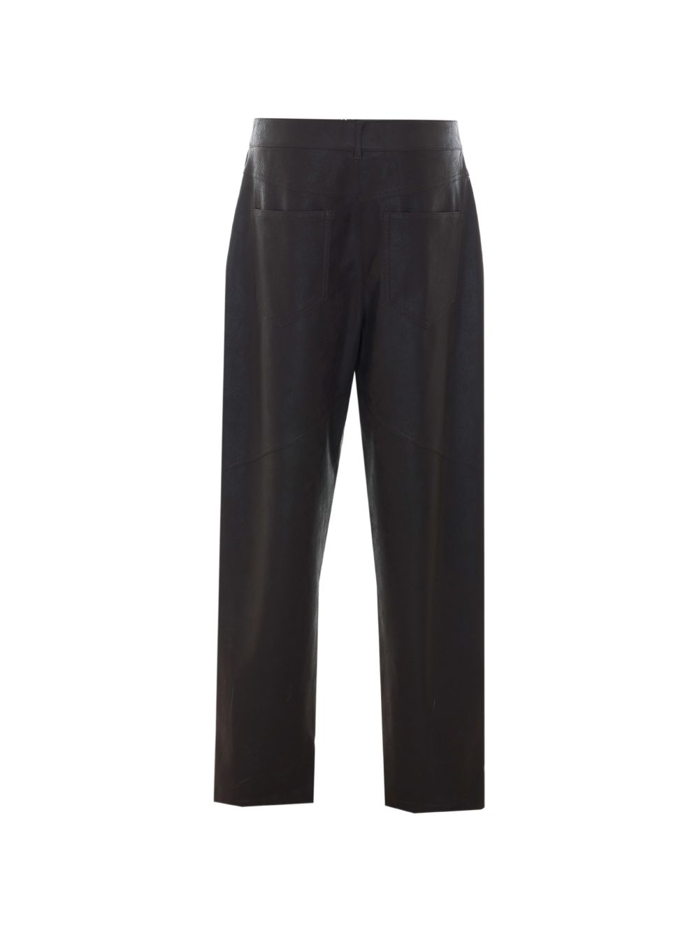 LIUJO Pantaloni casual marroni in ecopelle 