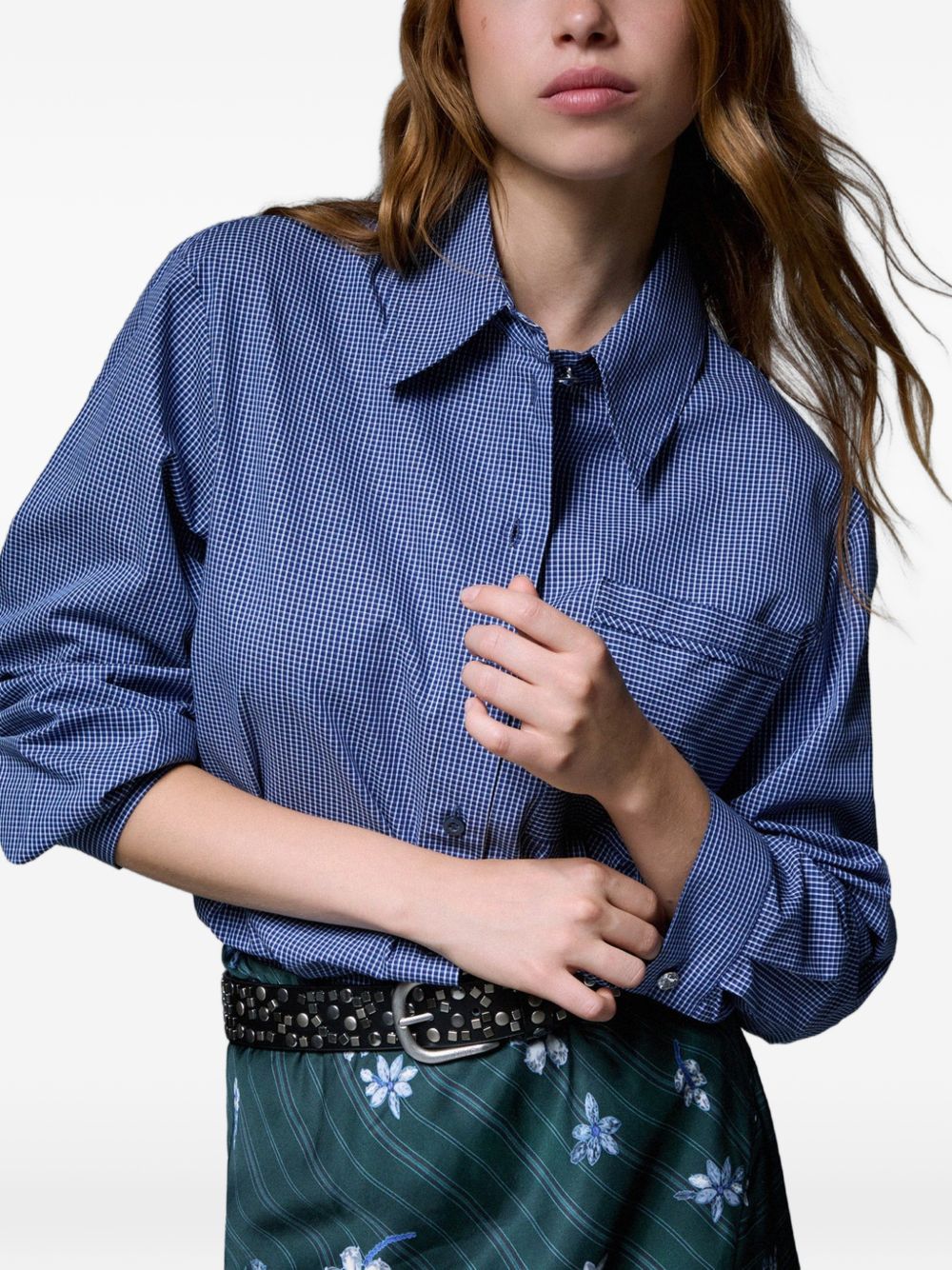 LIUJO Camicia blu con cravattino in dotazione 