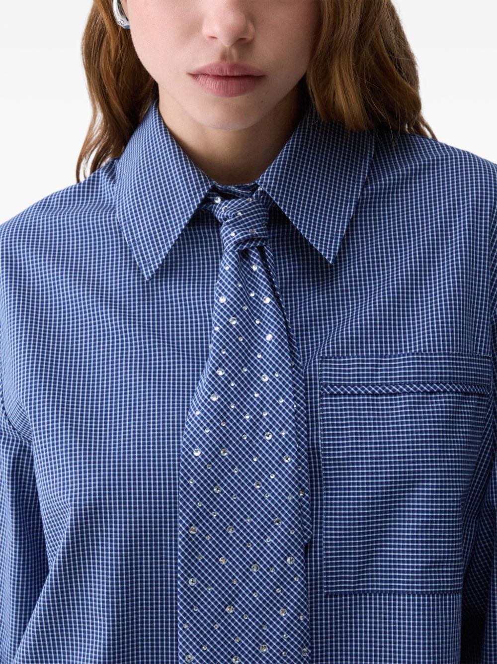 LIUJO Camicia blu con cravattino in dotazione 