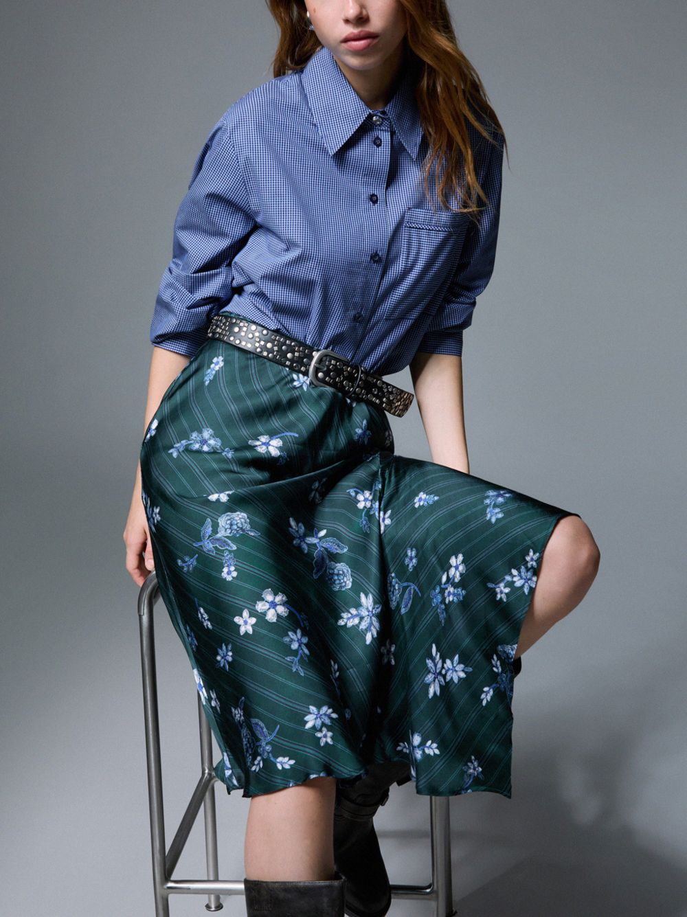 LIUJO Camicia blu con cravattino in dotazione 