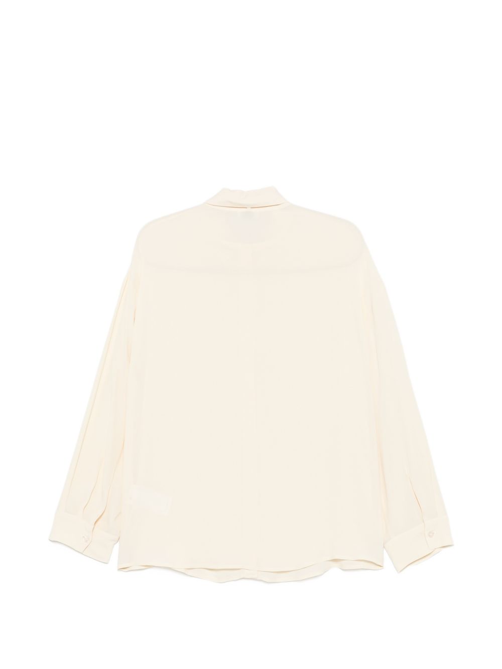 LIUJO Camicia panna con collo lavallière 