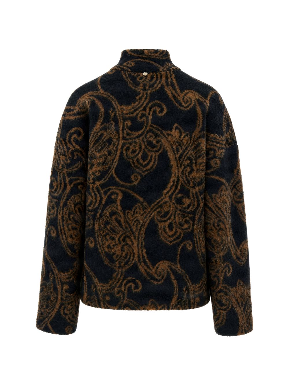 LIUJO Giacca bomber in paillettes con texture floreale firmata 