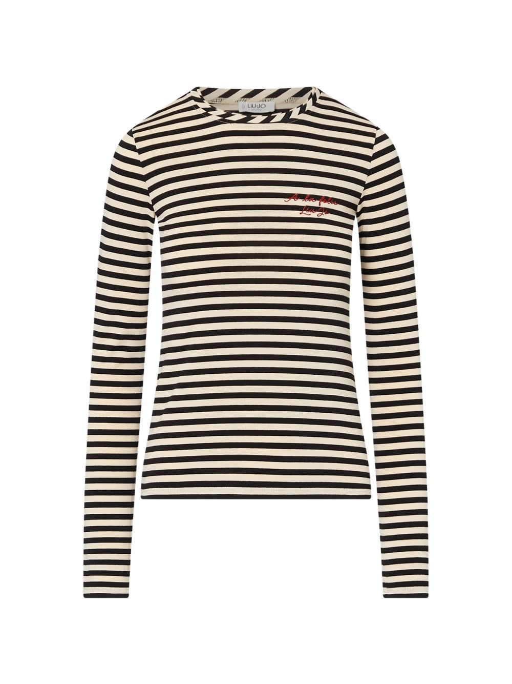 LIUJO T-shirt a maniche lunghe a righe 