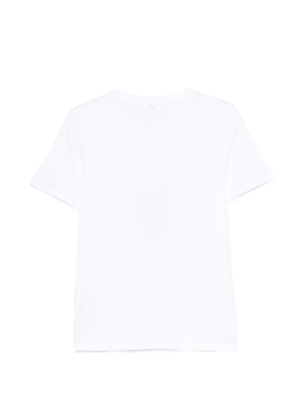 LIUJO T-shirt bianca in cotone con stampa Mickey e strass 