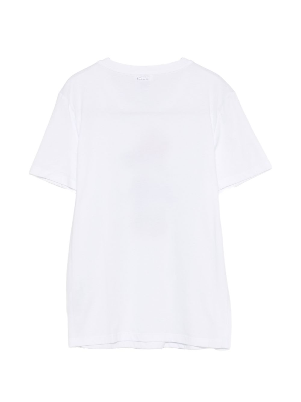 LIUJO T-shirt bianca in cotone con stampa Minnie e strass 