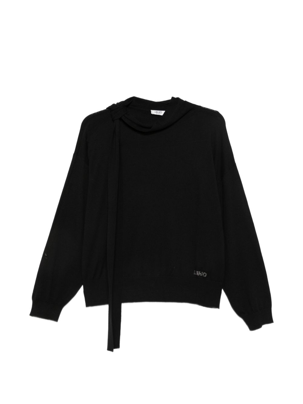 LIUJO Maglia nera con logo 