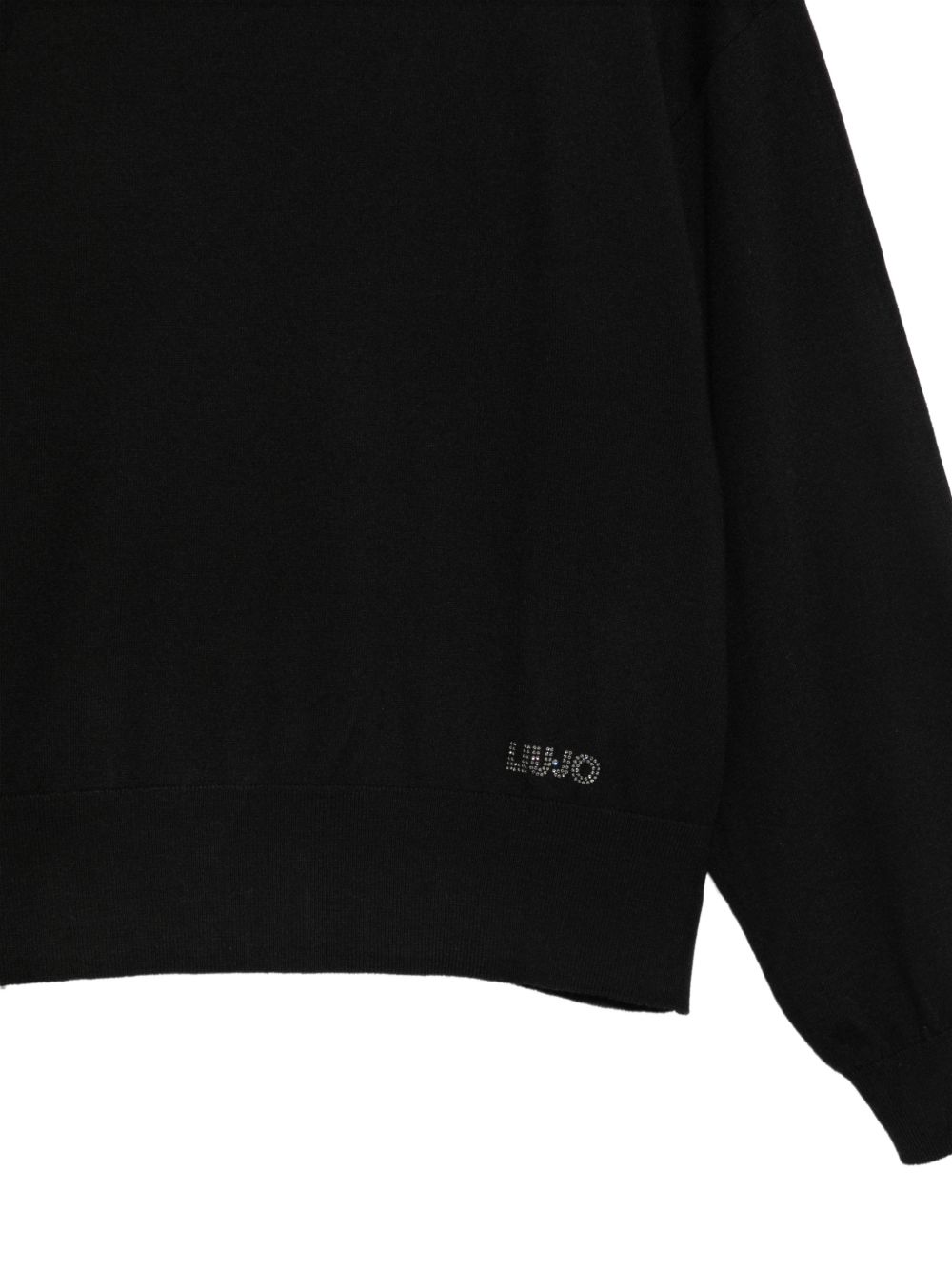 LIUJO Maglia nera con logo 