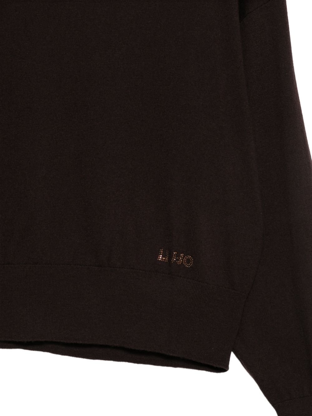 LIUJO Maglia marrone con logo 