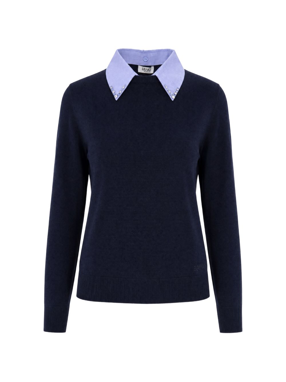 LIUJO Maglia blu con logo 