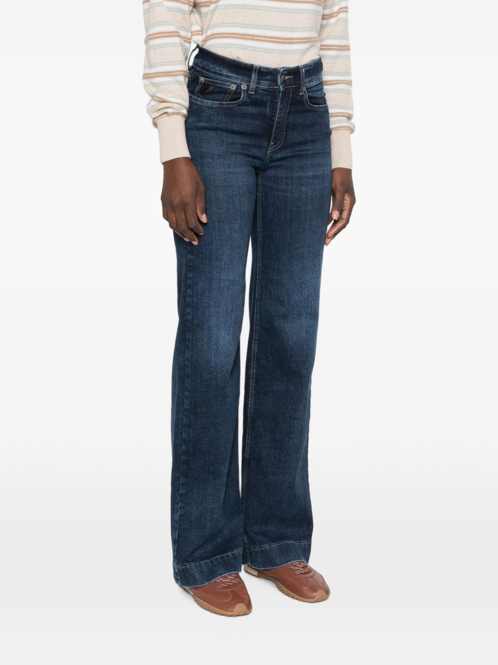 LOIS Jeans blu con tasche ed effetto washed 