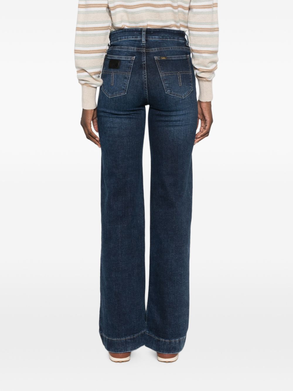 LOIS Jeans blu con tasche ed effetto washed 