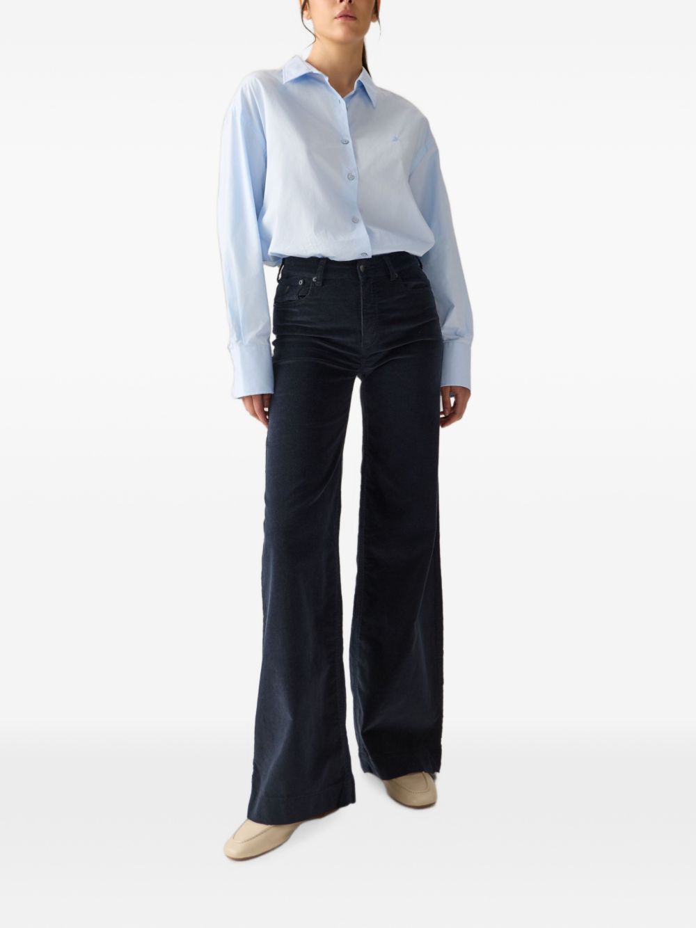LOIS Jeans blu scuro leggermente svasati con tasche 