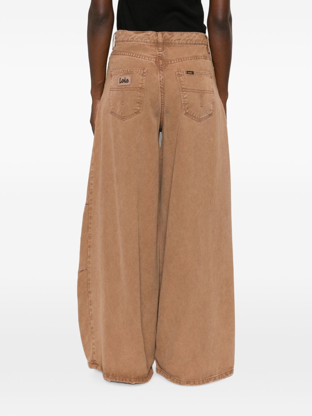 LOIS Jeans marrone cammello leggermente svasati con tasche 