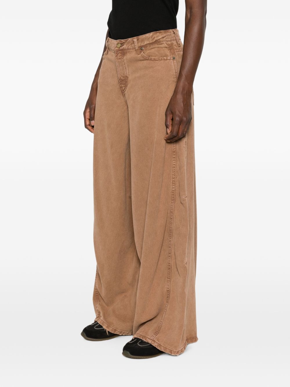 LOIS Jeans marrone cammello leggermente svasati con tasche 