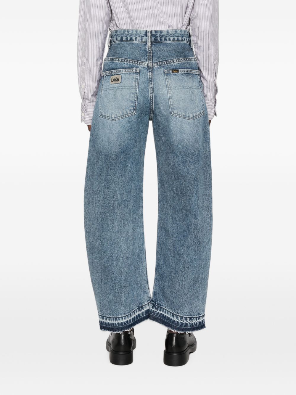LOIS Jeans barrel blu chiaro con effetto washed e tasche 