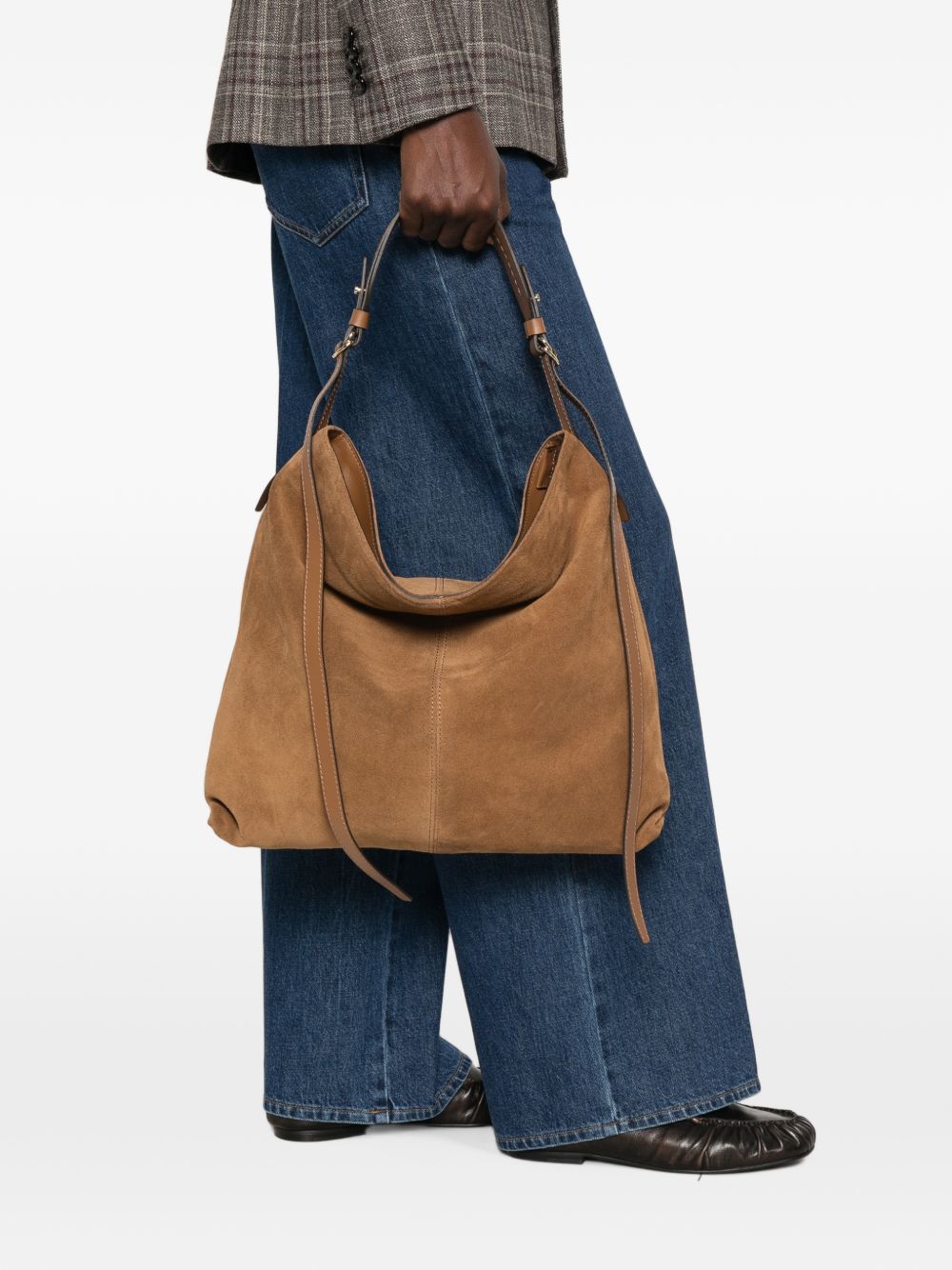 LORISTELLA Borsa a spalla Giorgia color Sigaro 