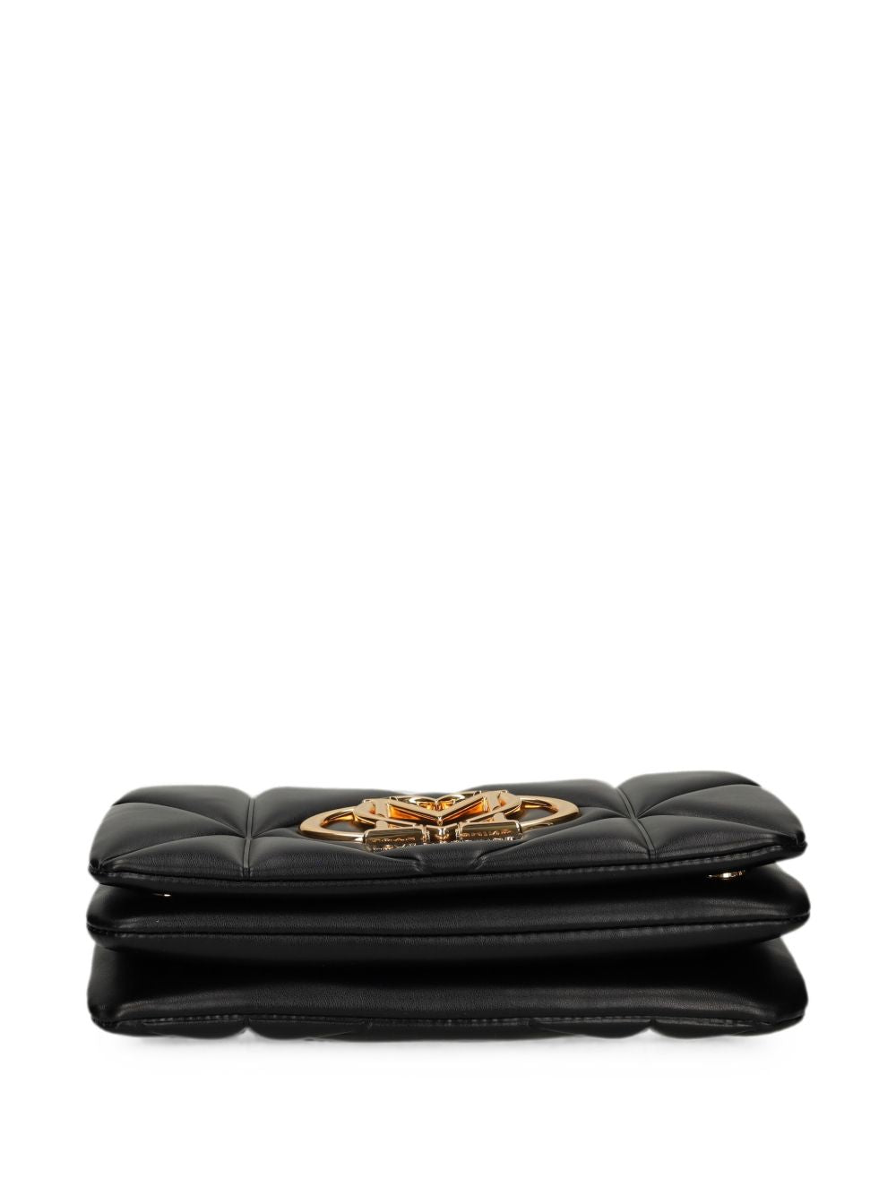 LOVE MOSCHINO Borsa a tracolla nera con dettagli dorati 