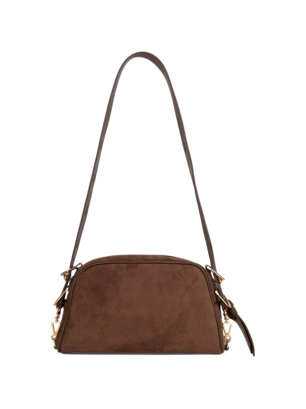 LOVE MOSCHINO Borsa a tracolla marrone in suede 