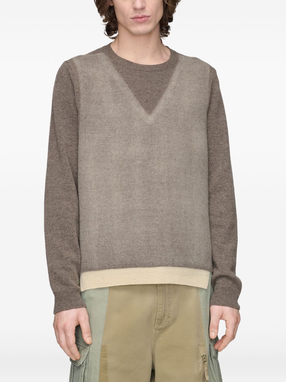 MAISON MARGIELA Maglione Fused Knit con effetto trompe-l'œil 