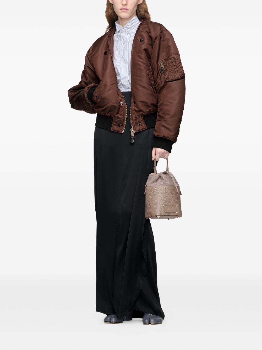 MAISON MARGIELA Giubbotto imbottito reversibile marrone 