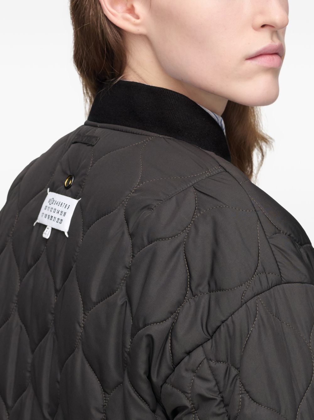 MAISON MARGIELA Giubbotto imbottito reversibile marrone 