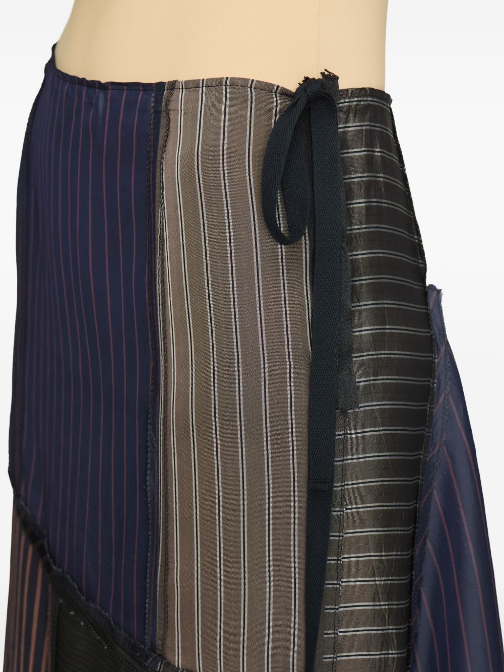 MAISON MARGIELA Gonna midi con dettagli patch 