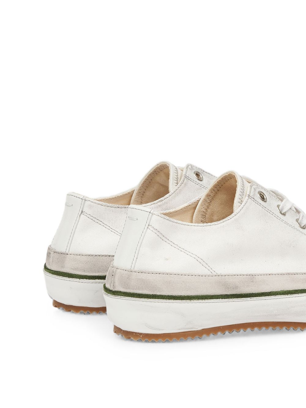 MAISON MARGIELA Sneakers Traveler in pelle e tessuto bianche 