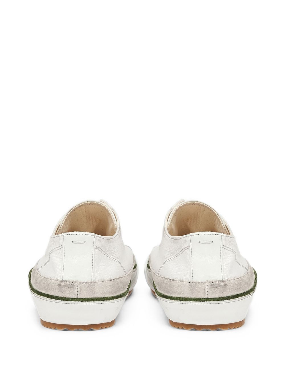 MAISON MARGIELA Sneakers Traveler in pelle e tessuto bianche 