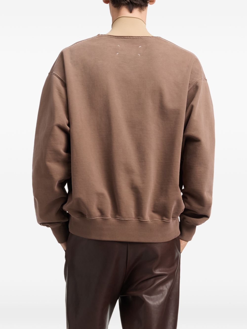 MAISON MARGIELA Cardigan in felpa di Cotone con Scollo a V 