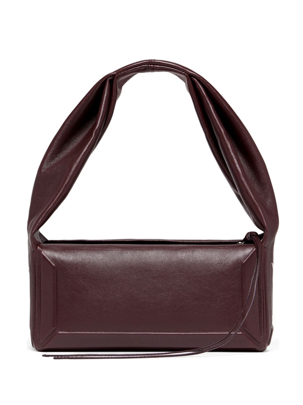 MAISON MARGIELA Borsa a spalla in pelle con manico strutturato marrone 