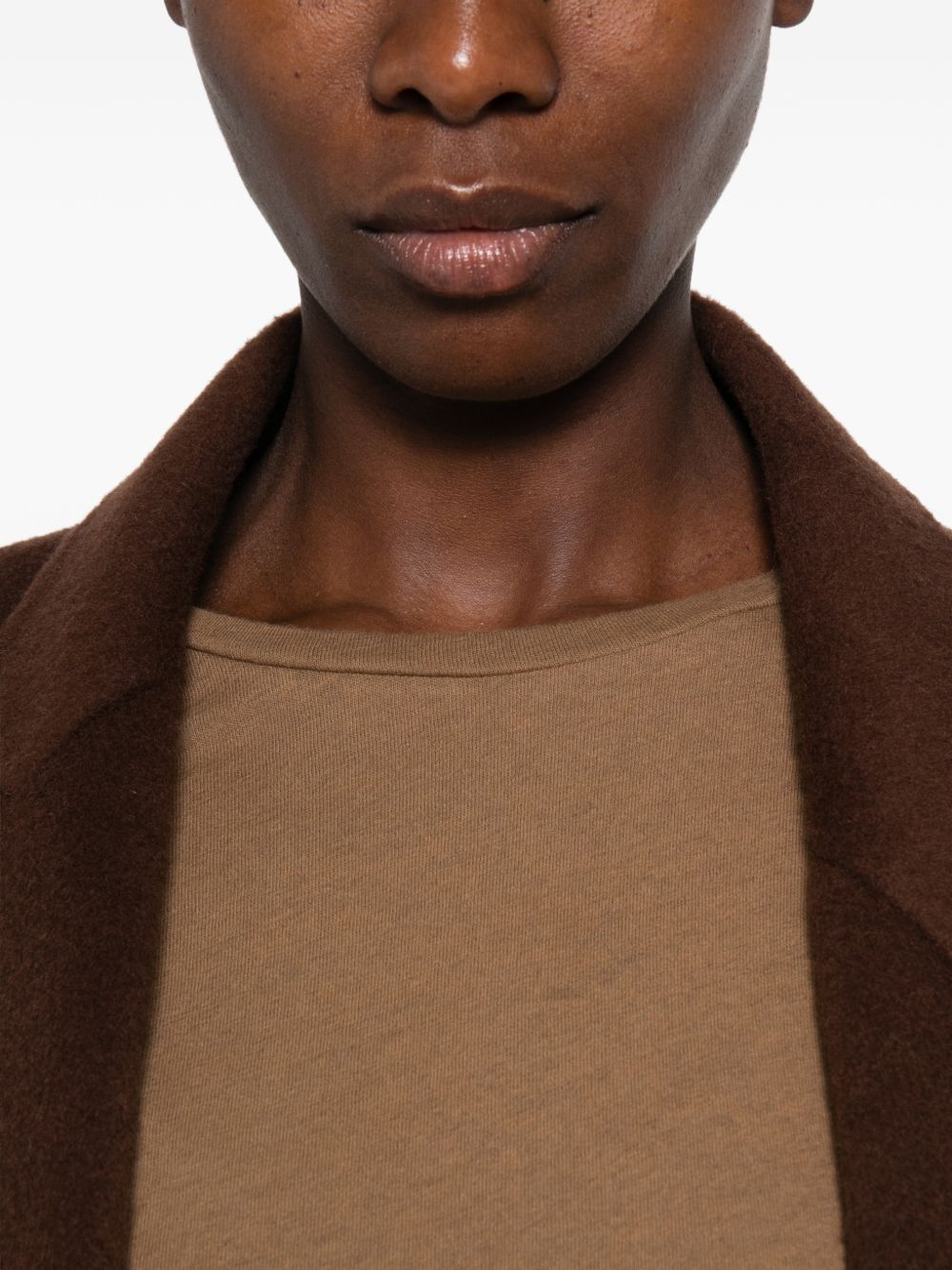 MAJESTIC FILATURES T-shirt a maniche lunghe girocollo in cotone misto cashmere 