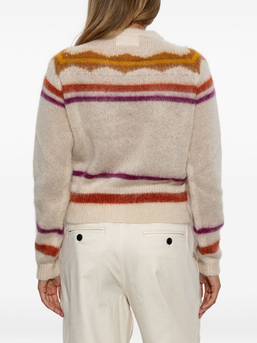 MARANT ETOILE Cardigan in maglia ecrù 