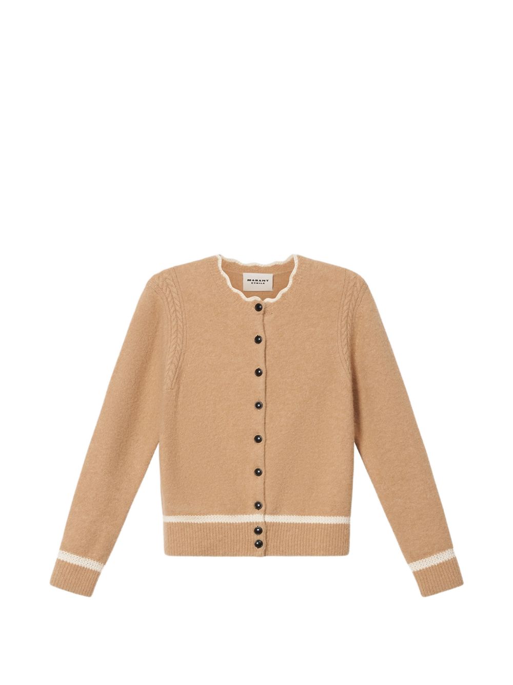 MARANT ETOILE Cardigan Naia in baby alpaca color cammello 