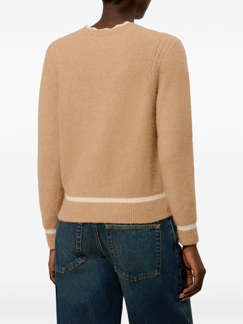 MARANT ETOILE Cardigan Naia in baby alpaca color cammello 