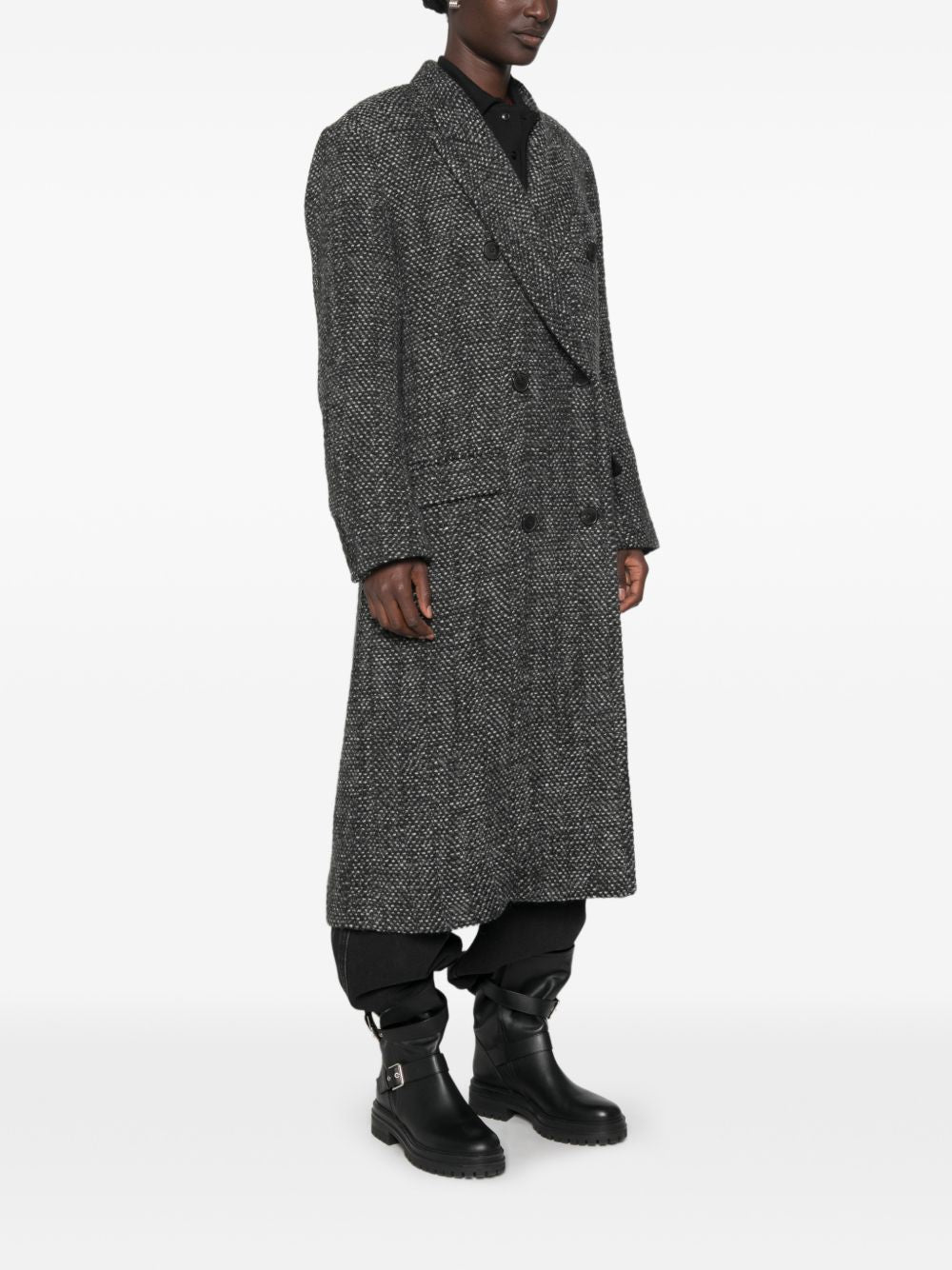 MARANT ETOILE Cappotto Pilda in lana spigata 