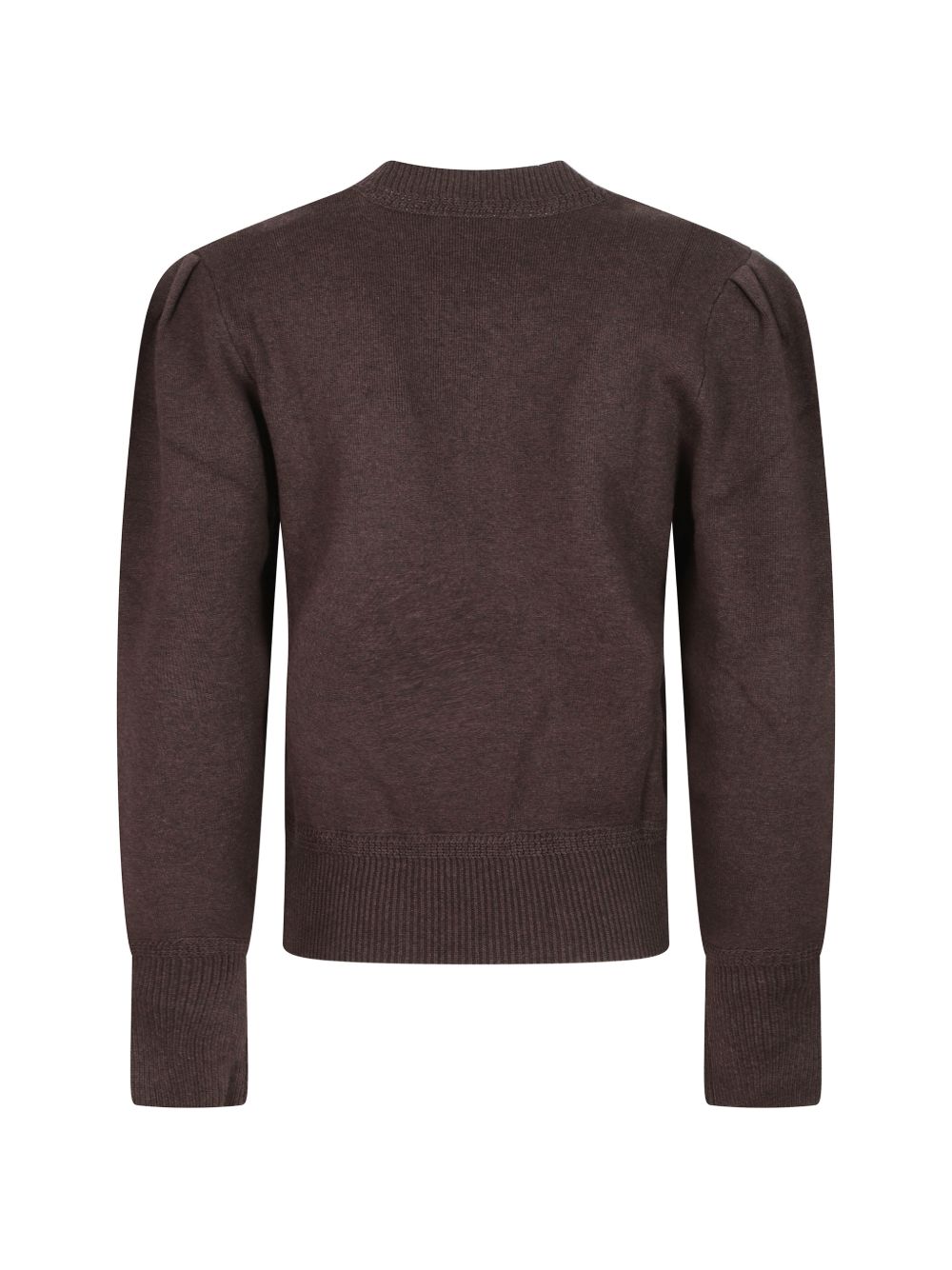 MARANT ETOILE Maglia marrone con maniche a sbuffo 