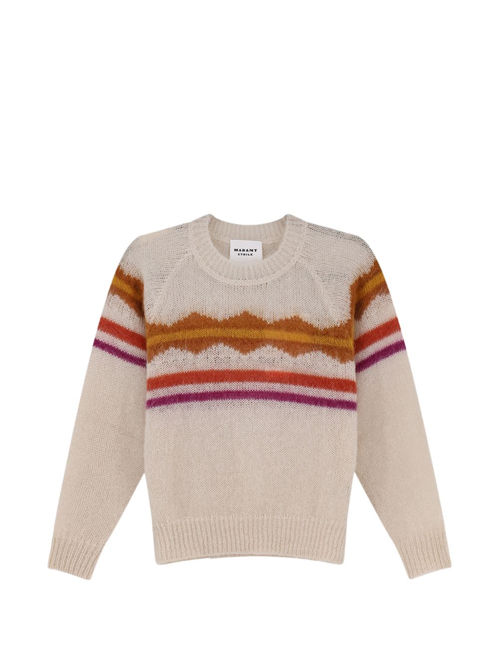 MARANT ETOILE Maglione in lana girocollo con disegni geometrici 