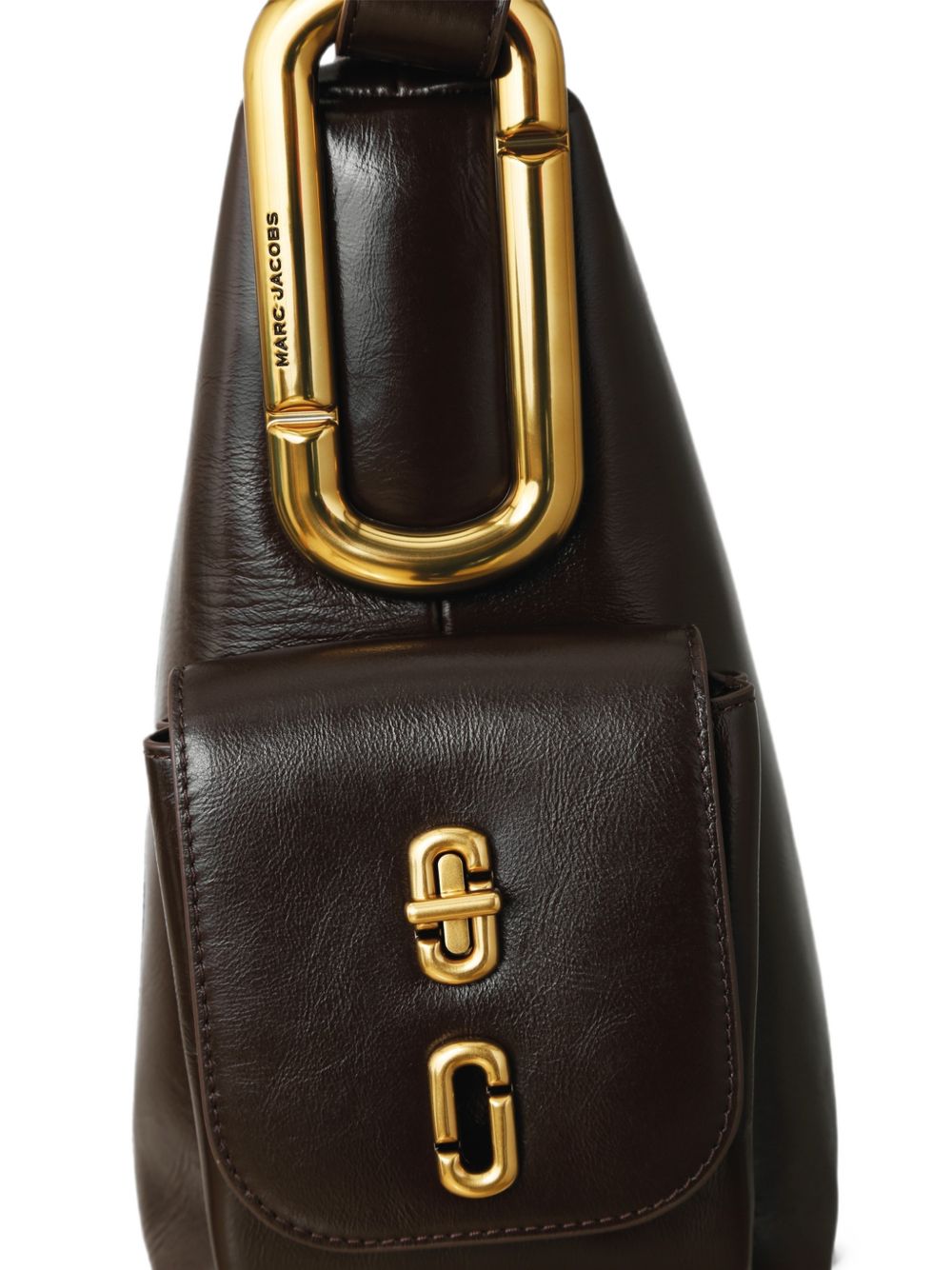 MARC JACOBS Borsa a spalla in pelle marrone scuro 