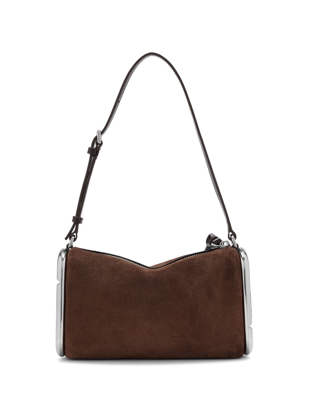 MARC JACOBS Borsa a spalla in pelle scamosciata marrone 