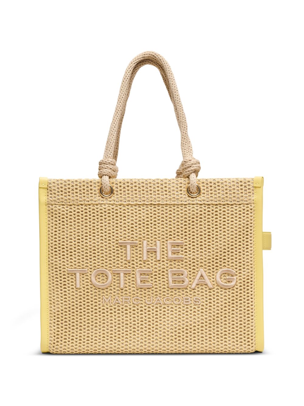 MARC JACOBS Borsa The Woven Rope Small in corda intrecciata con logo 
