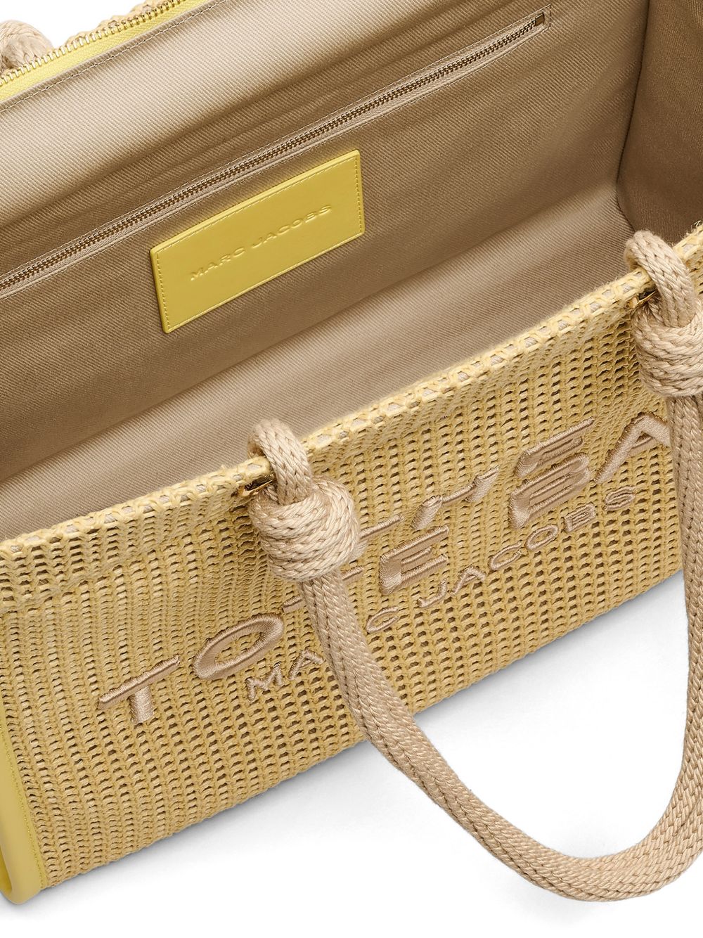 MARC JACOBS Borsa The Woven Rope Small in corda intrecciata con logo 