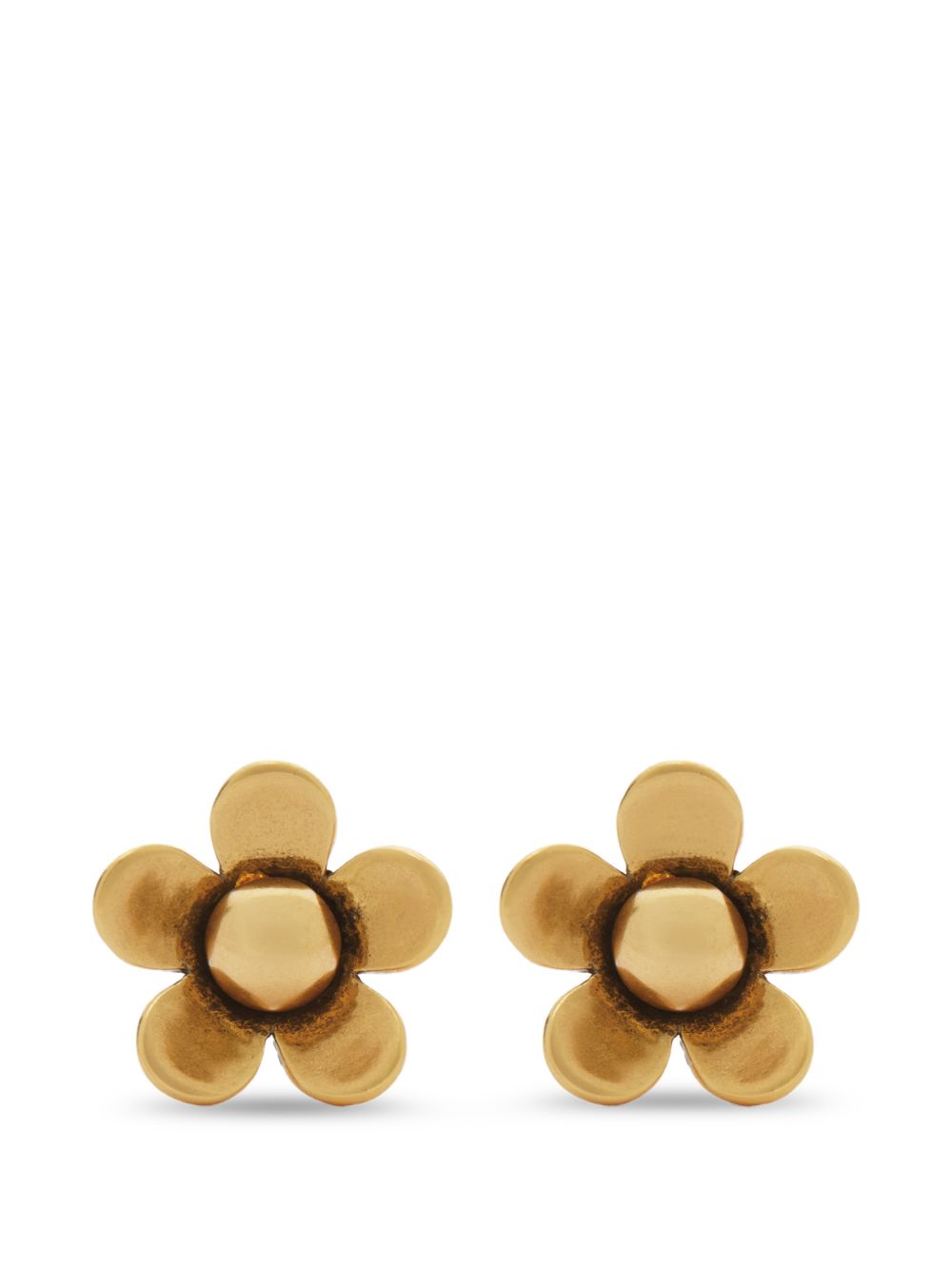 MARC JACOBS Orecchini a fiore in ottone dorat 