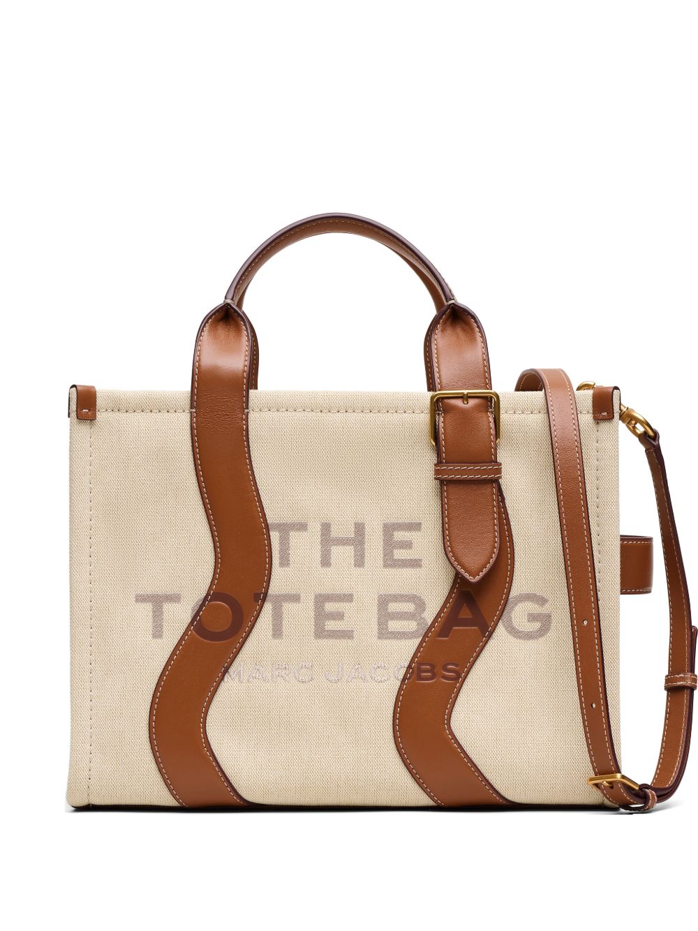 MARC JACOBS The Wavy Canvas Medium Tote Bag in tela 