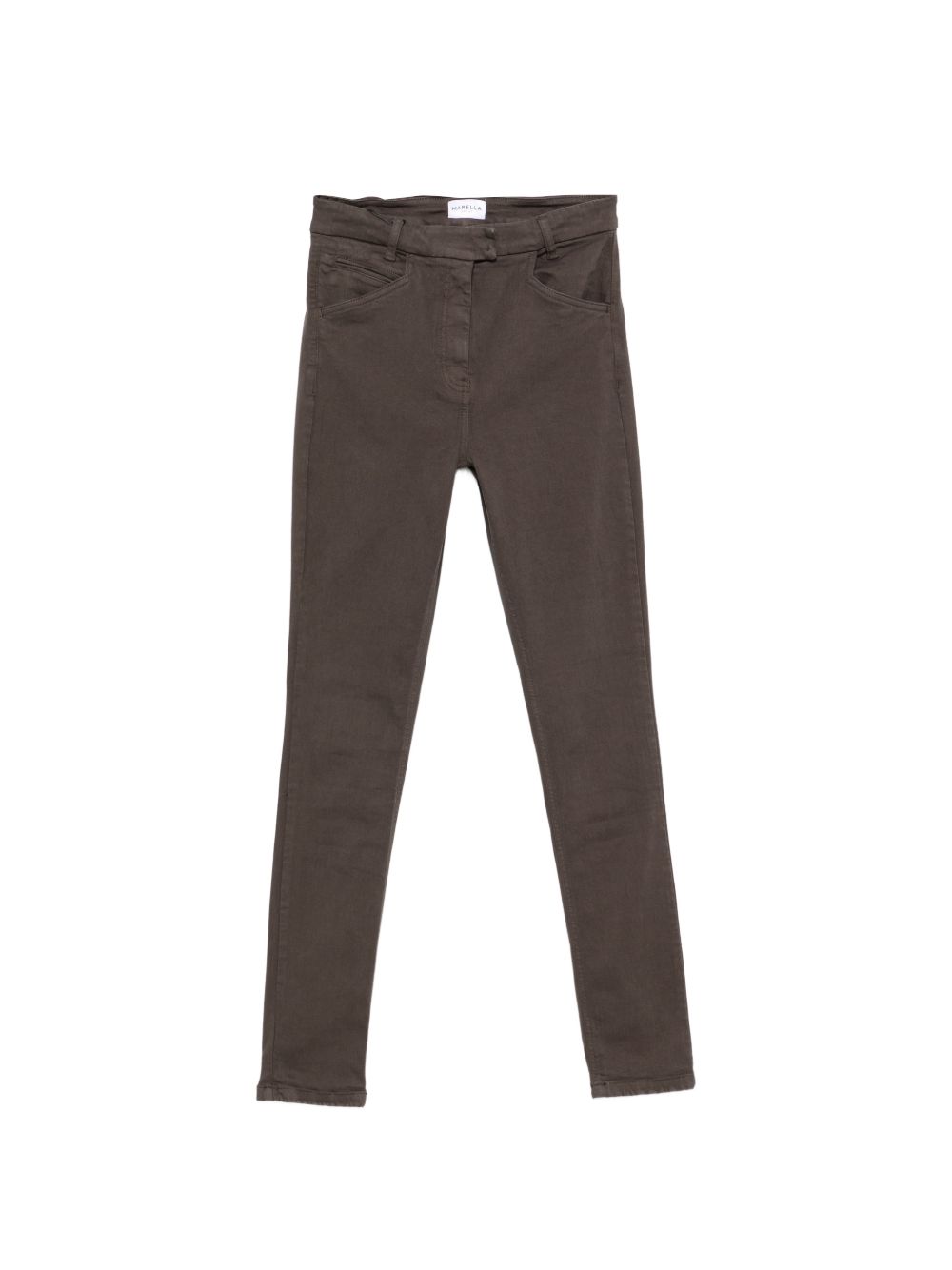 MARELLA SPORT Pantaloni slim Condor marroni in cotone elasticizzato 