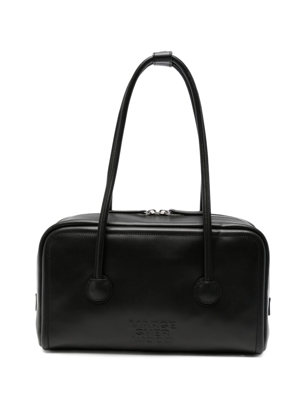 MARGESHERWOOD Borsa in pelle nera Soft Boston 