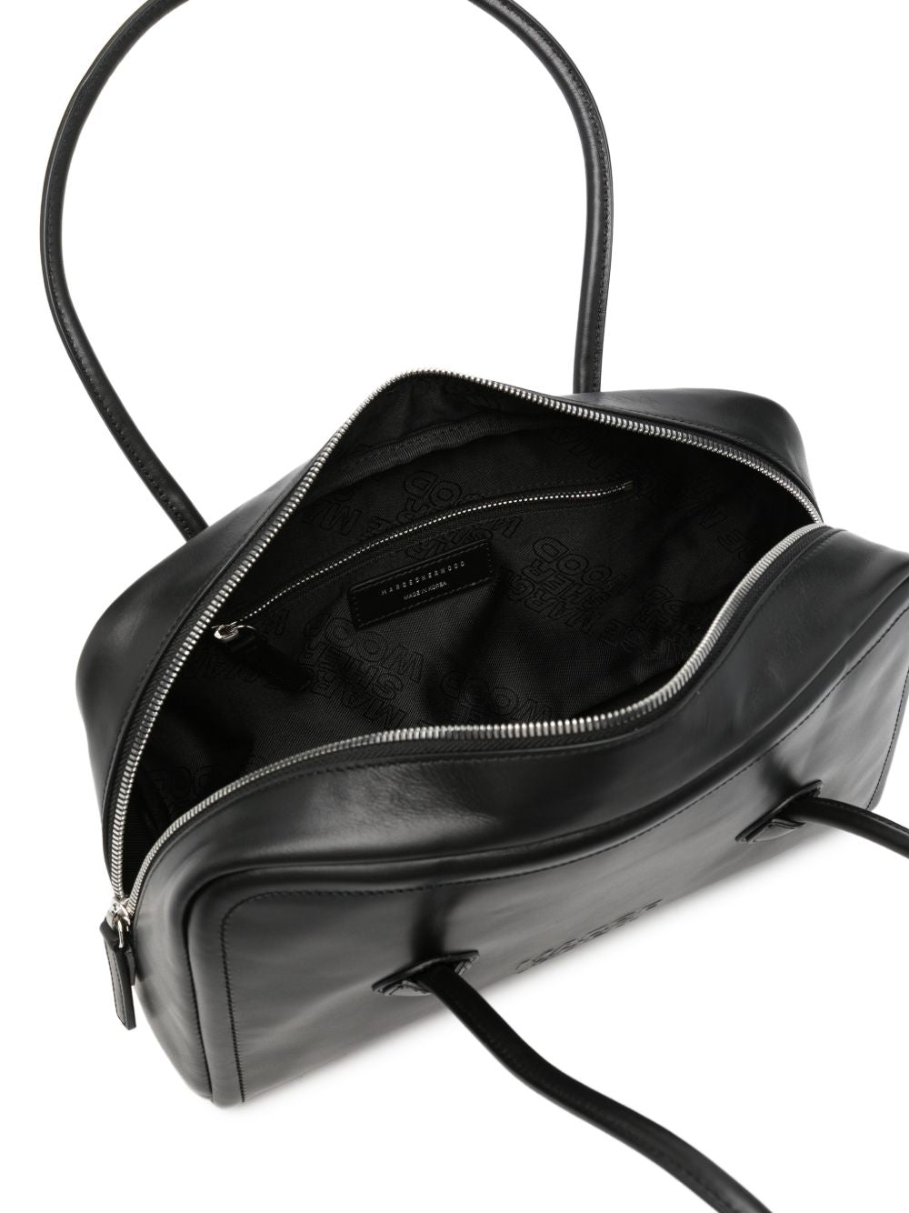 MARGESHERWOOD Borsa in pelle nera Soft Boston 