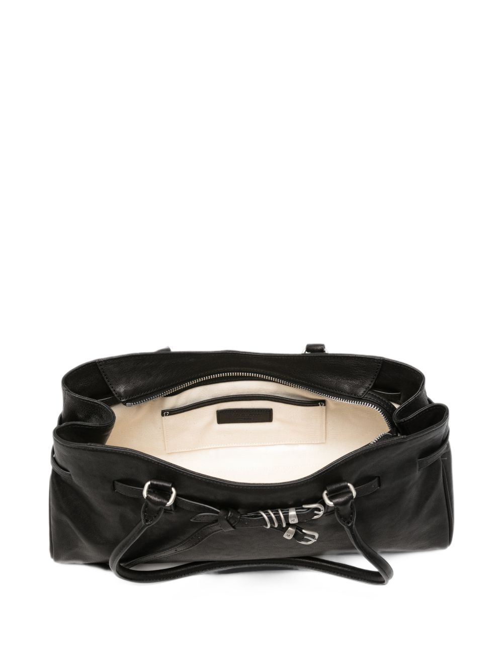 MARGESHERWOOD Borsa a spalla Soft Grandma nera in pelle 