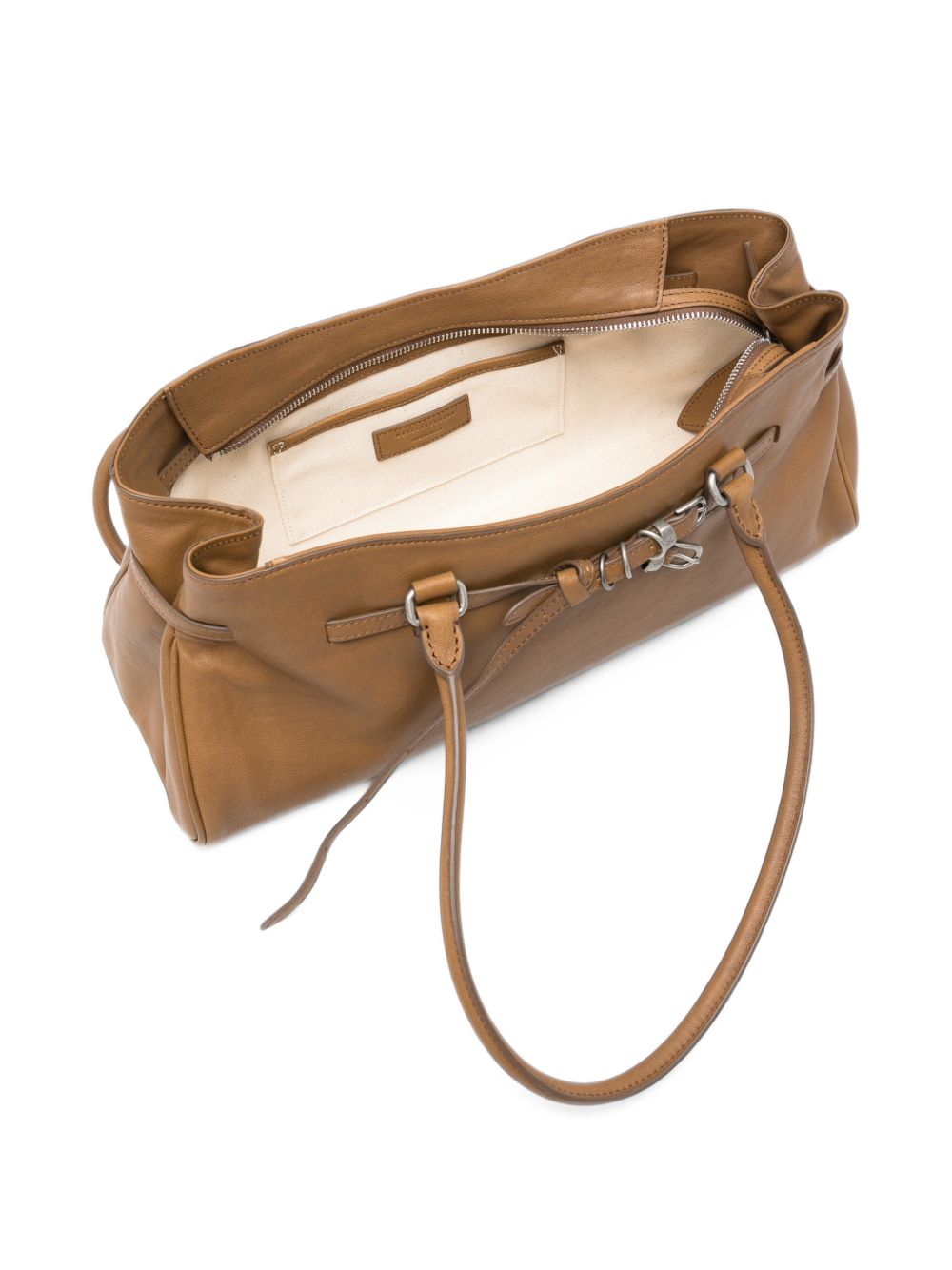 MARGESHERWOOD Borsa Soft Grandma in pelle marrone 
